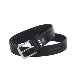 Flyer Men Black Leather Formal Belt-image-62