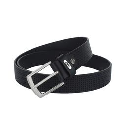 Flyer Men Black Textured Leather Formal Belt-image-66