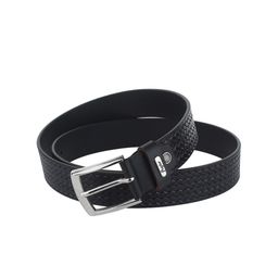 Flyer Men Black Textured Leather Formal Belt-image-64