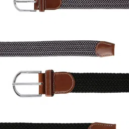 CRUSSET Unisex Set of 2 Textured Belt image 4