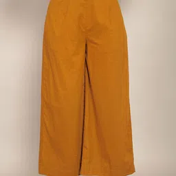 KAORI BY SHREYA AGARWAL Women Cotton Relaxed-Fit Easy Wash Parallel Trousers-image-79