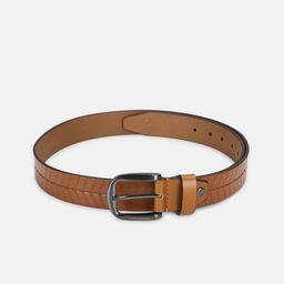Peter England Men Brown Textured Leather Belt-picture-13