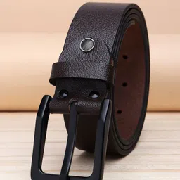 URBAN ALFAMI Men Brown Leather Formal Belt-picture-40