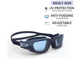 Adult Swimming Goggles Men Women UV Protection Tinted Lenses Blue White-image-92
