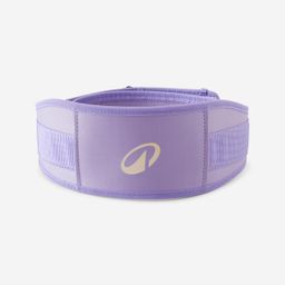 Weight Training Lumbar Belt with Double Fastening System - Mauve-13