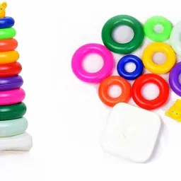 himanshu tex Toddler Block Shape ABCD, Plastic Teddy Stacking Ring image 3