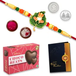 Rakhi Combo for Brother with Chocolate Beats (32-GM)Rakhi Gift |Y22K1_307_CB32 Assorted Gift Box-image-27