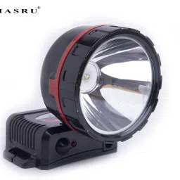 hasru RECHARGEABLE HEAD LIGHT Torch Power single LED lamp headlight adjustment design 2 hrs Torch Emergency Light image 2