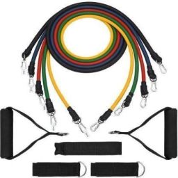 Toning Tube Stretching Toning Full Body Workout 5 Tube Set Full Body Workout Fitness Accessory Kit Kit-image-54