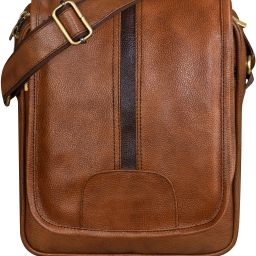Orange Men & Women Sling Bag Tan Stylish Faux Leather Cross Body Sling Bag For Men LN-SL04-image-65