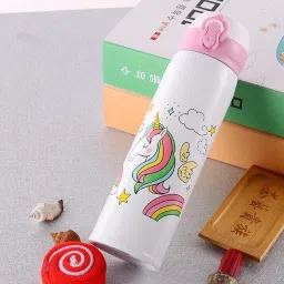 Stainless Steel Unicorn Water Bottle (White) 500 ml-image-20