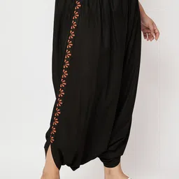 9rasa Women Plus Size Block Printed Harem Pants-0