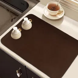 Kuber Industries Brown 3 Pieces Rectangular Table Placemats image 1