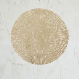 Home Centre Beige Textured Round Table Placemat-image-52
