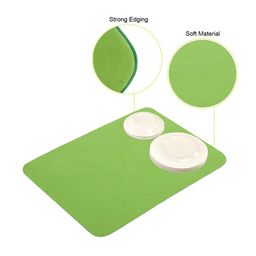 Kuber Industries Green Rectangular Table Placemats image 3