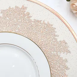 Dakshya Industries Brown 4 Pieces Printed Circular Table Placemats image 4