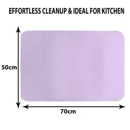 Kuber Industries 3 Pcs Maroon & Lavender Rectangle Table Placemats image 5