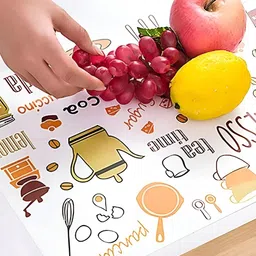 YELONA  White & Red 4Pcs Printed Rectangular Table Placemats image 3