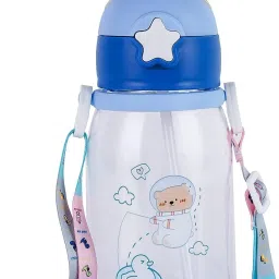 Rabbit Kids School water Bottle for girls and boys BPA free With Strap 600 ml Water Bottle-image-53