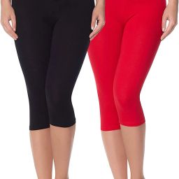 Swastik Women Black, Red Capri-image-51