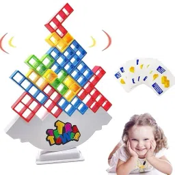 16 Pcs Balance Stacking Blocks Game, Rocking Stack Balance Game-image-11