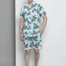 Men Night Suit Set Multicolor Printed-8