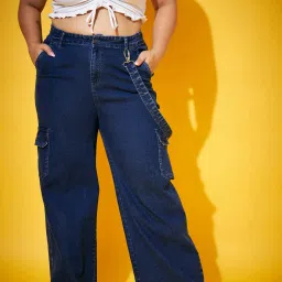 Women Regular Mid Rise Blue Jeans-image-39