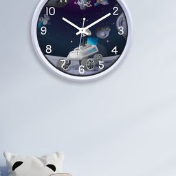 RANDOM Multi Printed Plastic Wall Clock With Glass- 12 Inches image 1