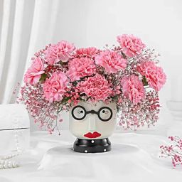 Nerdy Girl Carnations Arrangement-36