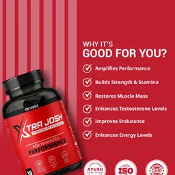 Nirvasa Xtra Josh Tablets For Men With Natural Extracts - 30 Tablets image 3