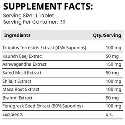 Nirvasa Xtra Josh Tablets For Men With Natural Extracts - 30 Tablets image 5