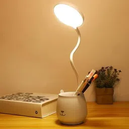DC5V 4W LEDs Table Desk Reading Lamp Sensitive Touching Control with Pen Holder Study Lamp-16