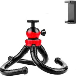 NAFA Octopus/Mini Flexible Tripod Stand (13 Inch) for Mobile, DSLRs with Phone Mount Tripod-27