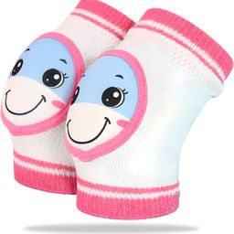 bembika Baby Knee Pads For Crawling, Baby Knee Protector, Knee cap for kids - Fish Pink Pink Baby Knee Pads-picture-9