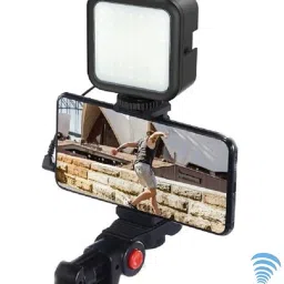 ANY KART Vlogging Kit for Mobile Phone & Digital Cameras | with Microphone, 36 LED Light Tripod Kit, Monopod Kit-15