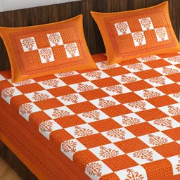 unibliss 144 TC Cotton Double Printed Flat Bedsheet-picture-31