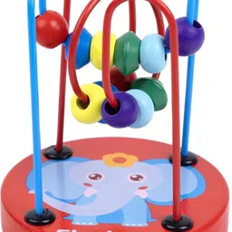 morel LEARNING Toy for Toddlers Wooden Colorful Roller Coaster Educational Circle Toys-picture-20