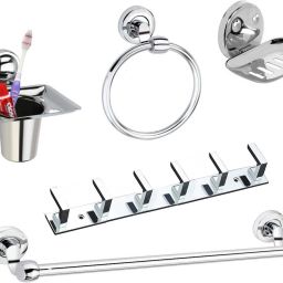 Bathroom Set 18 inch 5 Bar Towel Rod-image-32