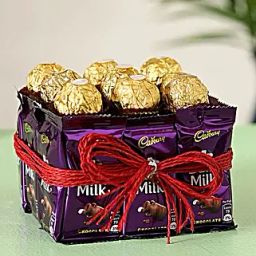 Glistening Ferrero Rocher Dairy Milk Vase-image-37