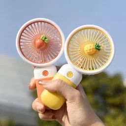 Da Novira Mini Portable Hand Fan with Mobile Stand_High Wind Flow_Light Weight Pocket Fan Mini Portable Handheld Fan With Mobile Stand_USB Charging_Rechargeable fan_11 Rechargeable Fan-10