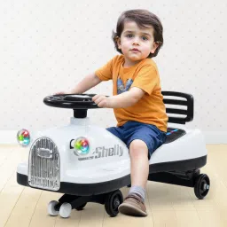 Baby Swing Car for Kids Twister Ride on Toy Car with 360° Rotation, RGB Lights Rideons & Wagons Non Battery Operated Ride On-5