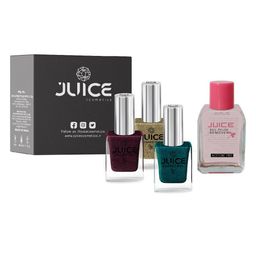 JUICE Set of 3 One Coat Nail Polishes with Nail Polish Remover-image-73