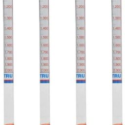 Hydrometer Measuring Specific Gravity Heavy Liquid Density 1000-2000 Pack of 4 Hydrometer-1