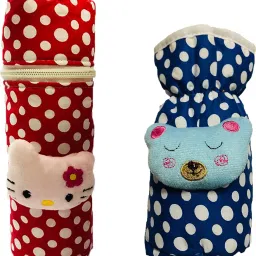 High Quality Daily use attractive Teddy Cotton Bottle Cover (Multicolor)-16