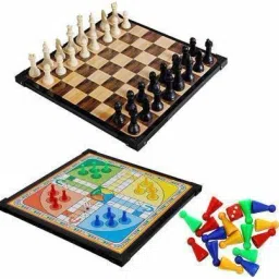 2 in 1 combo of Wooden Ludo with tokens and 30 cm Chess Board-picture-18