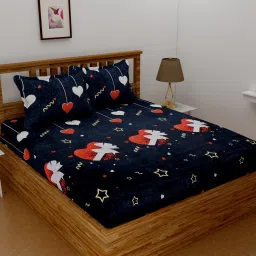140 TC Microfiber Double Printed Flat Bedsheet-17