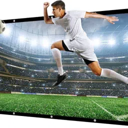 Moiz Large Projector Screen 180 Inch of Matte White Material 16:9 Projection Movies Projector Screen (Width 396 cm x 223 cm Height)-19