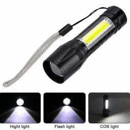 benson Rechargeable 3 Modes Mini Pocket Size Waterproof Flash Light Torch 3 hrs Torch Emergency Light image 2