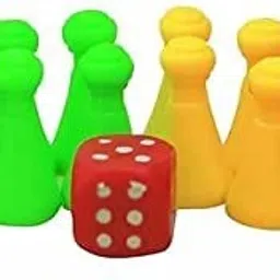 hhs sports 2 in 1 Ludo and Snake Ladder Wooden Board with Dice & Tokens| Strategy & War Board Game image 2