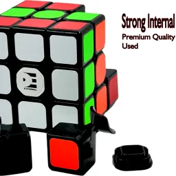 d eternal Cube 3x3 High Speed Magic Puzzle Speedcube 3by 3 & Cube Oil Lubricant Combo Set image 3